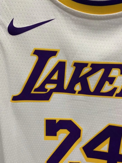 NBA Laker white Kobe Bryant No.24