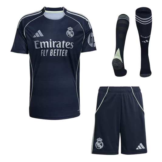 Real Madrid Away Soccer FULL Kit 2025/26 - FAN VERSION