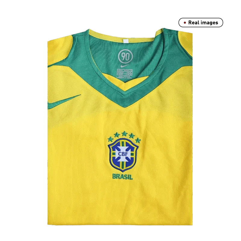Brazil Jersey Custom Home Soccer Jersey 2004