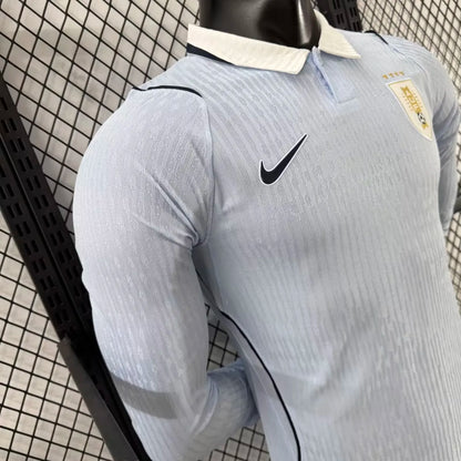 Uruguay Home world cup 2026 Long Sleeved Soccer Jersey - Player Version