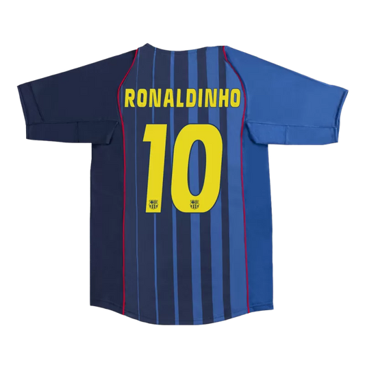 Barcelona Retro 2004/05 RONALDINHO 10 Away Soccer Jersey