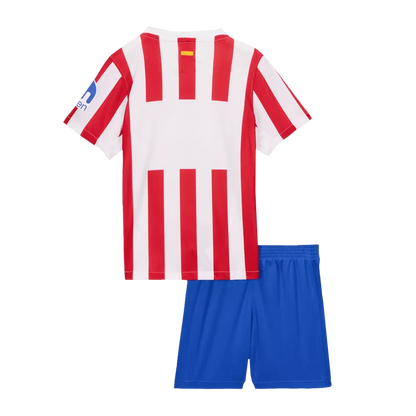 KIDS ATLETICO MADRID HOME SOCCER JERSEY KIT 2025/26