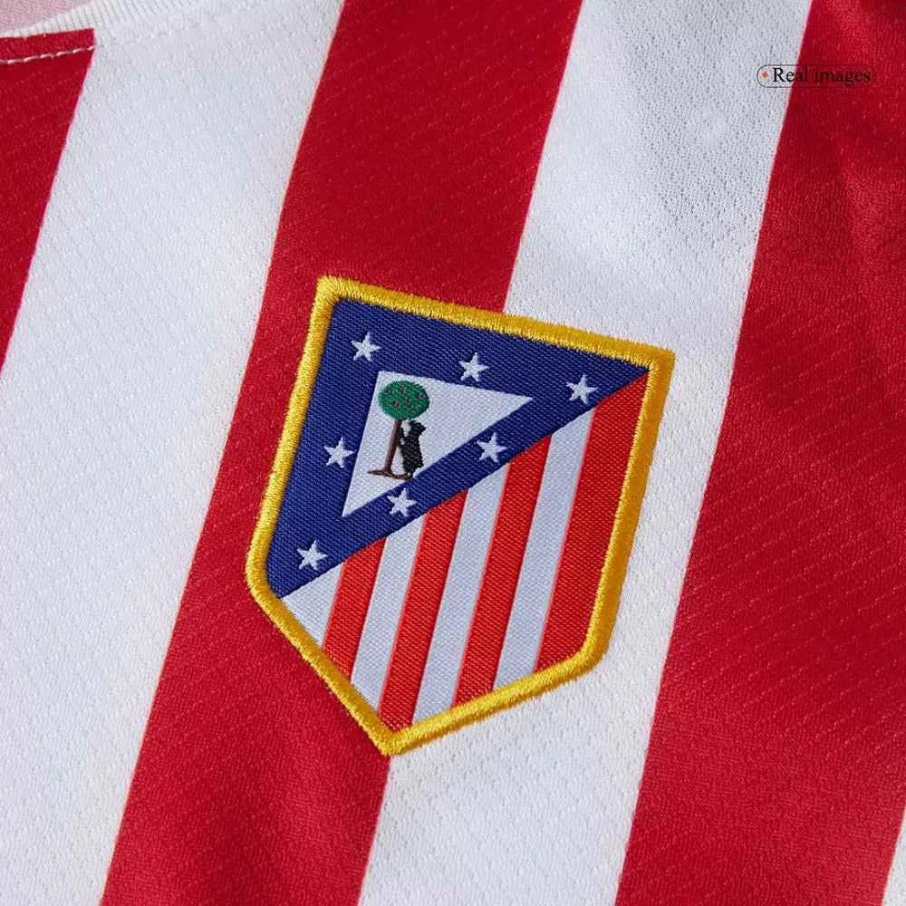KIDS ATLETICO MADRID HOME SOCCER JERSEY KIT 2025/26