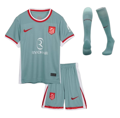 KIDS ATLETICO MADRID AWAY SOCCER JERSEY FULL KIT