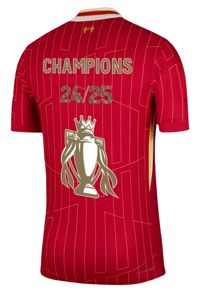 AUTHENTIC LIVERPOOL HOME SOCCER JERSEY CHAMPIONS 24/25 - Vantyjersey