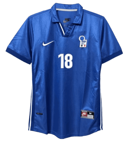 RETRO 1998 BAGGIO R 18 ITALY HOME SOCCER JERSEY