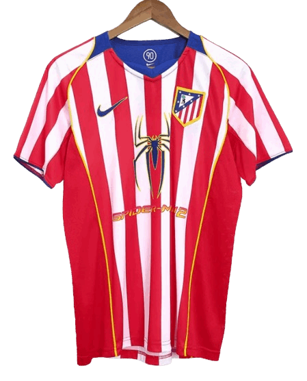 RETRO 2004/05 ATLETICO MADRID HOME SOCCER JERSEY