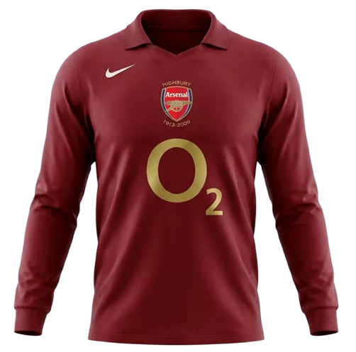 RETRO 2005-06 ARSENAL HOME LONG SLEEVES SOCCER JERSEY