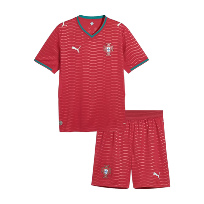 KIDS PORTUGAL HOME SOCCER JERSEY KIT 2026