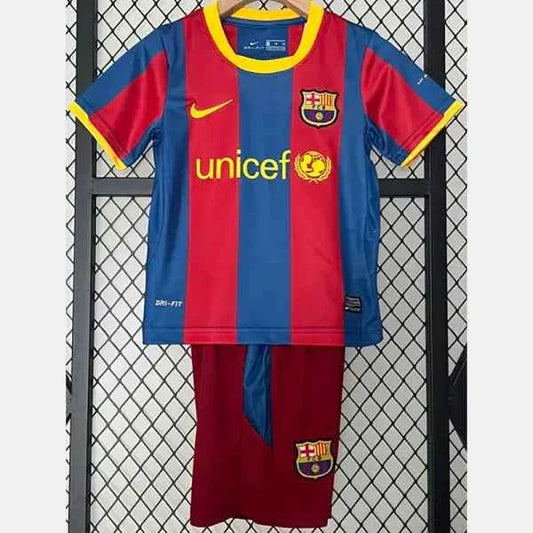 Barcelona 2010-2011 Home Kids Retro Jersey