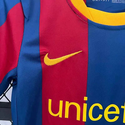Barcelona 2010-2011 Home Kids Retro Jersey