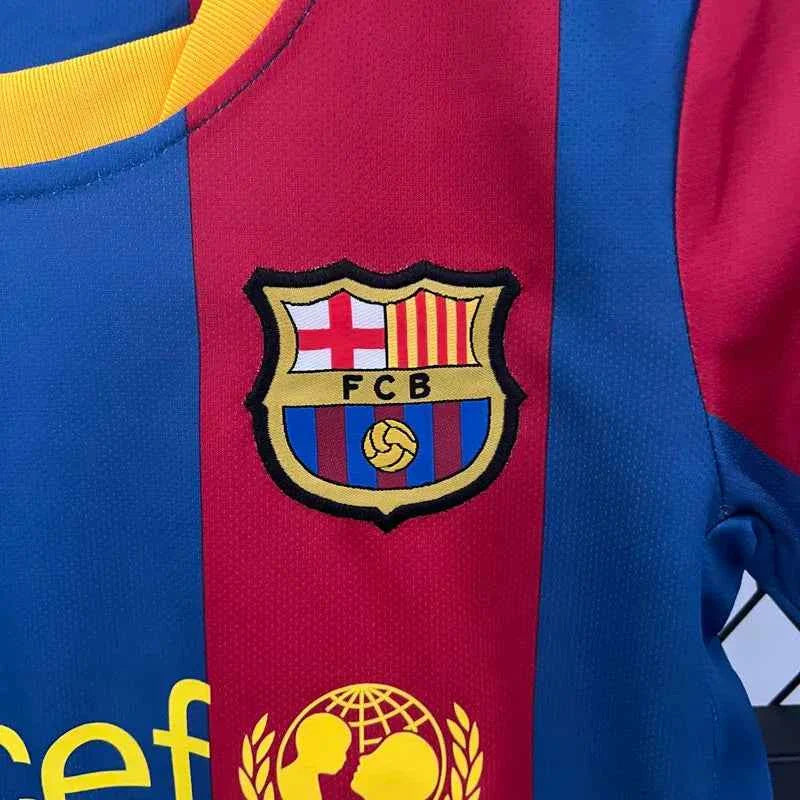 Barcelona 2010-2011 Home Kids Retro Jersey