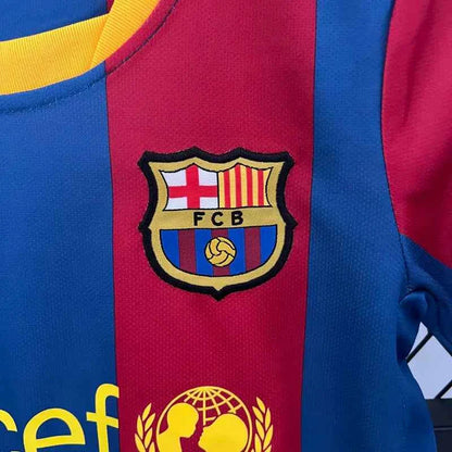 Barcelona 2010-2011 Home Kids Retro Jersey