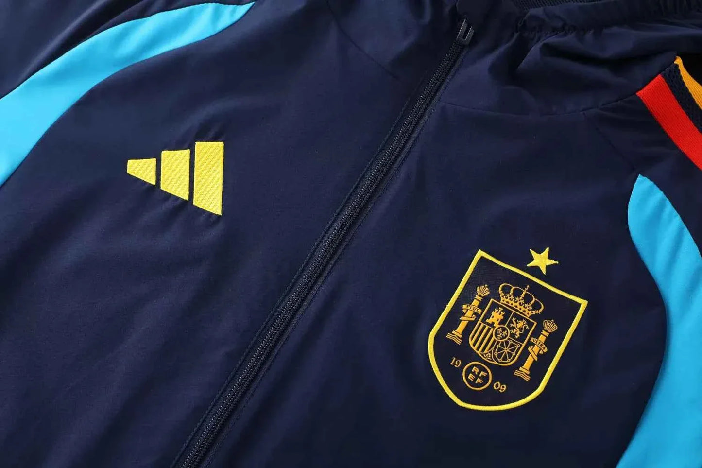 Spain Blue 25-26 Windbreaker Hooded Tracksuit