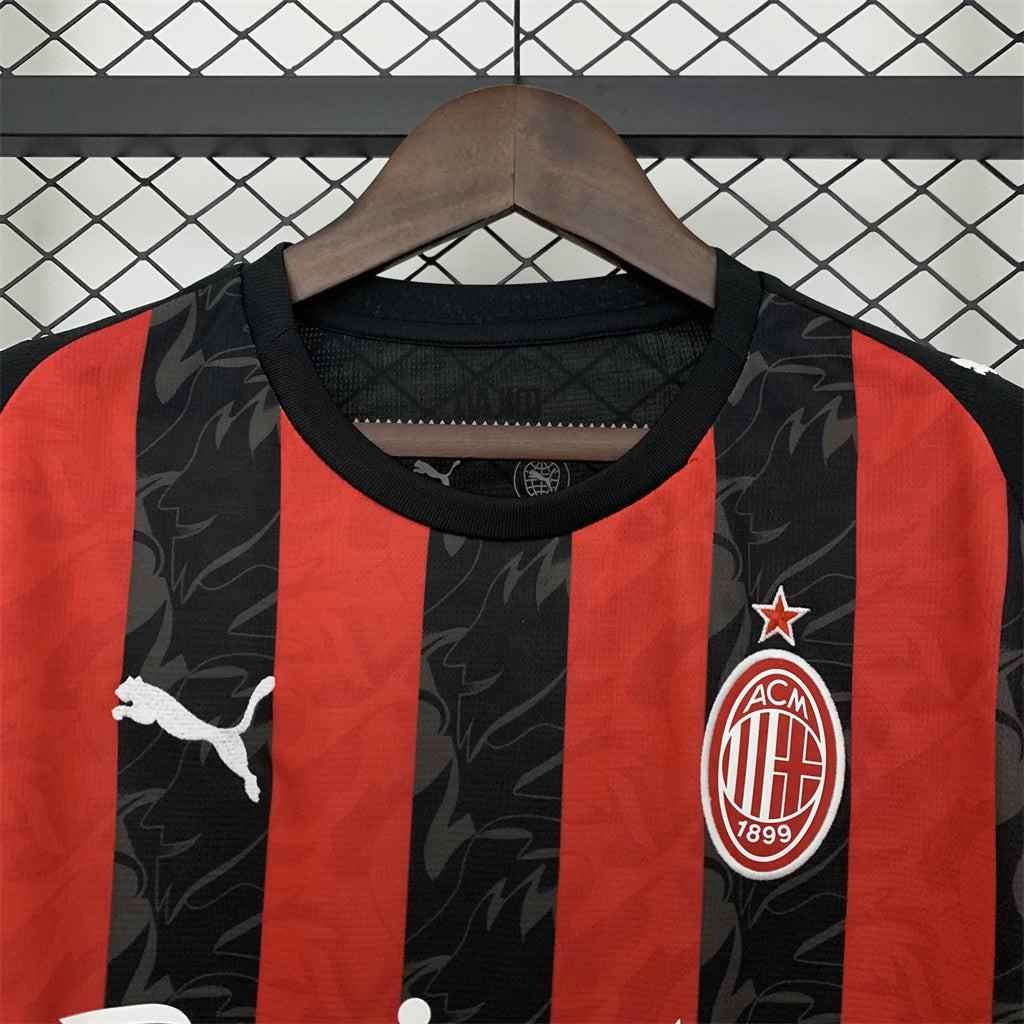 ac milan home 2025-2026 jersey Fan version
