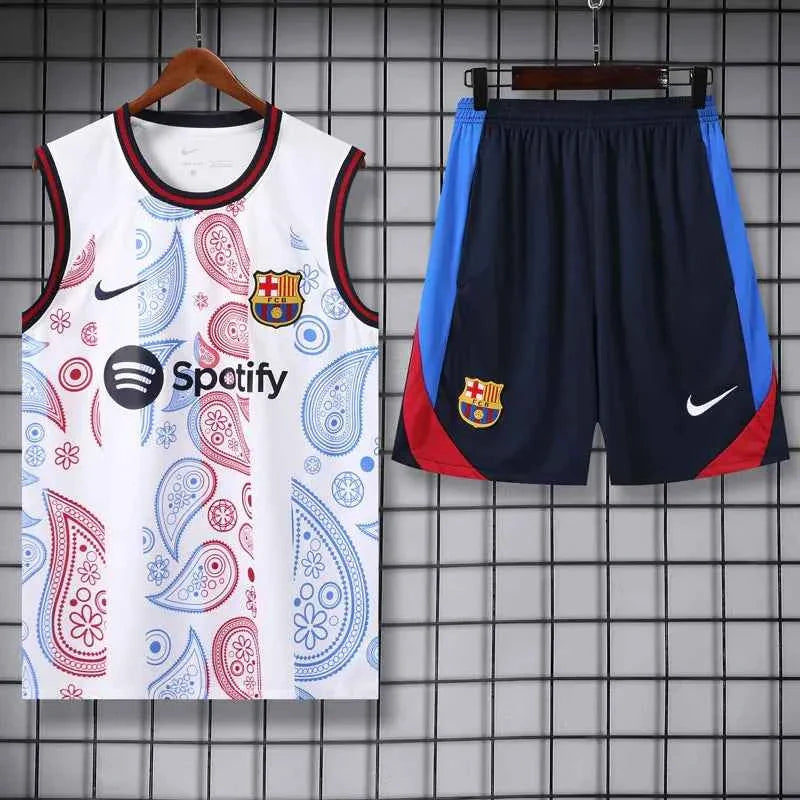 Barcelona 25-26 White Tank top and shorts suit