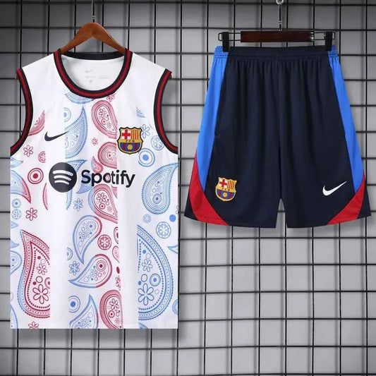 Barcelona 25-26 White Tank top and shorts suit