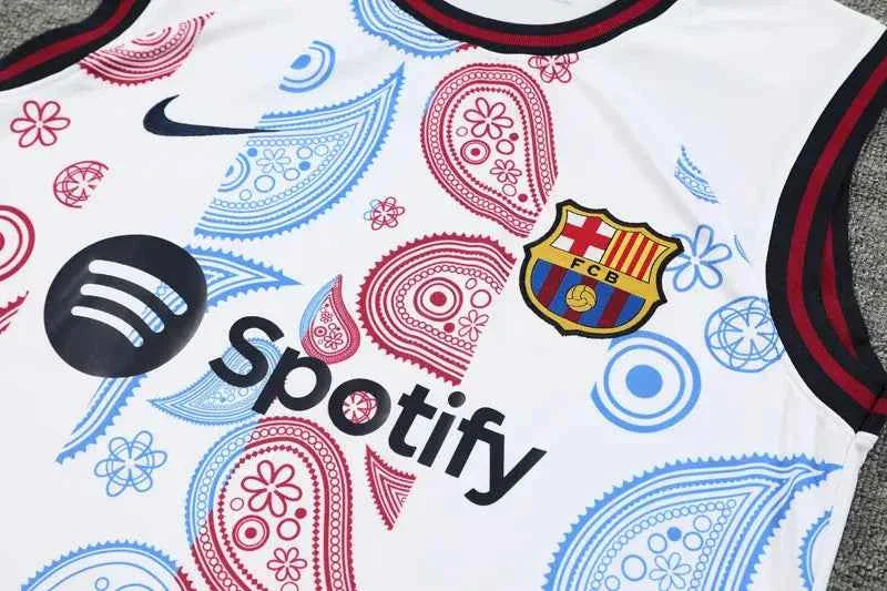 Barcelona 25-26 White Tank top and shorts suit