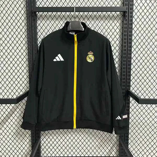 Real Madrid Black Windbreaker 25-26