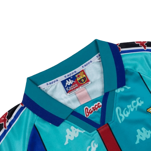 RETRO 1996-97 BARCELONA AWAY SOCCER JERSEY - Vantyjersey