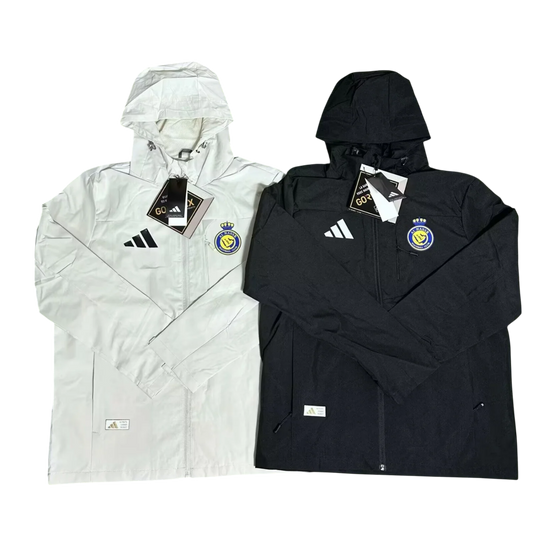 Al-Nassr FC Interchange Jacket Black White Windbreaker 25/26