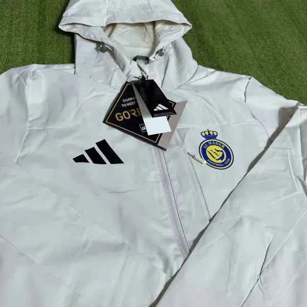 Al-Nassr FC Interchange Jacket Black White Windbreaker 25/26
